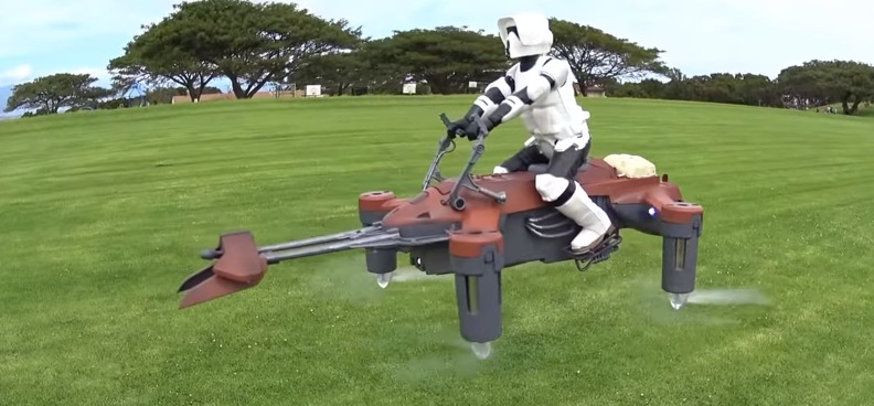 Speeder Bike in flight