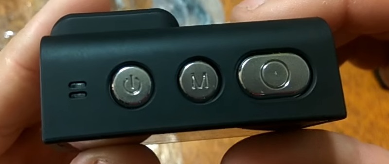 botones en la parte superior