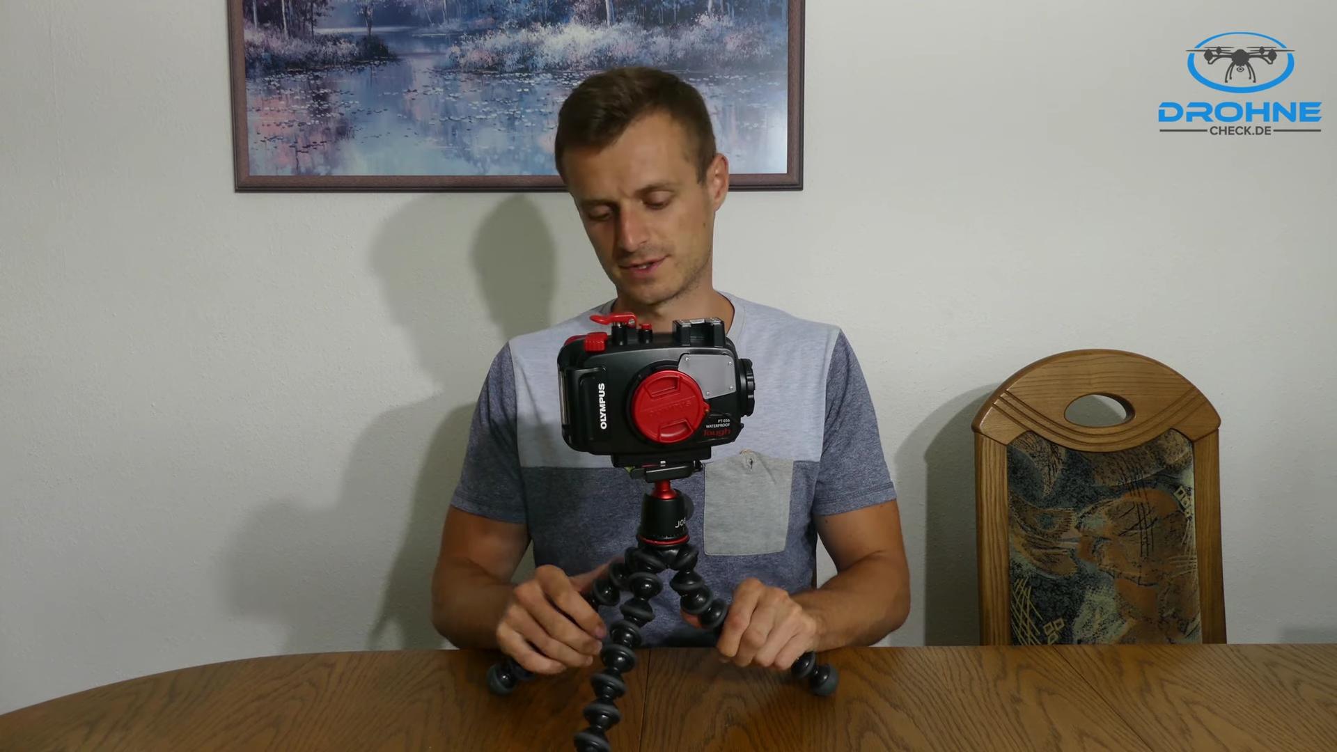 Olympus TG5 underwater housing and Gorillapod