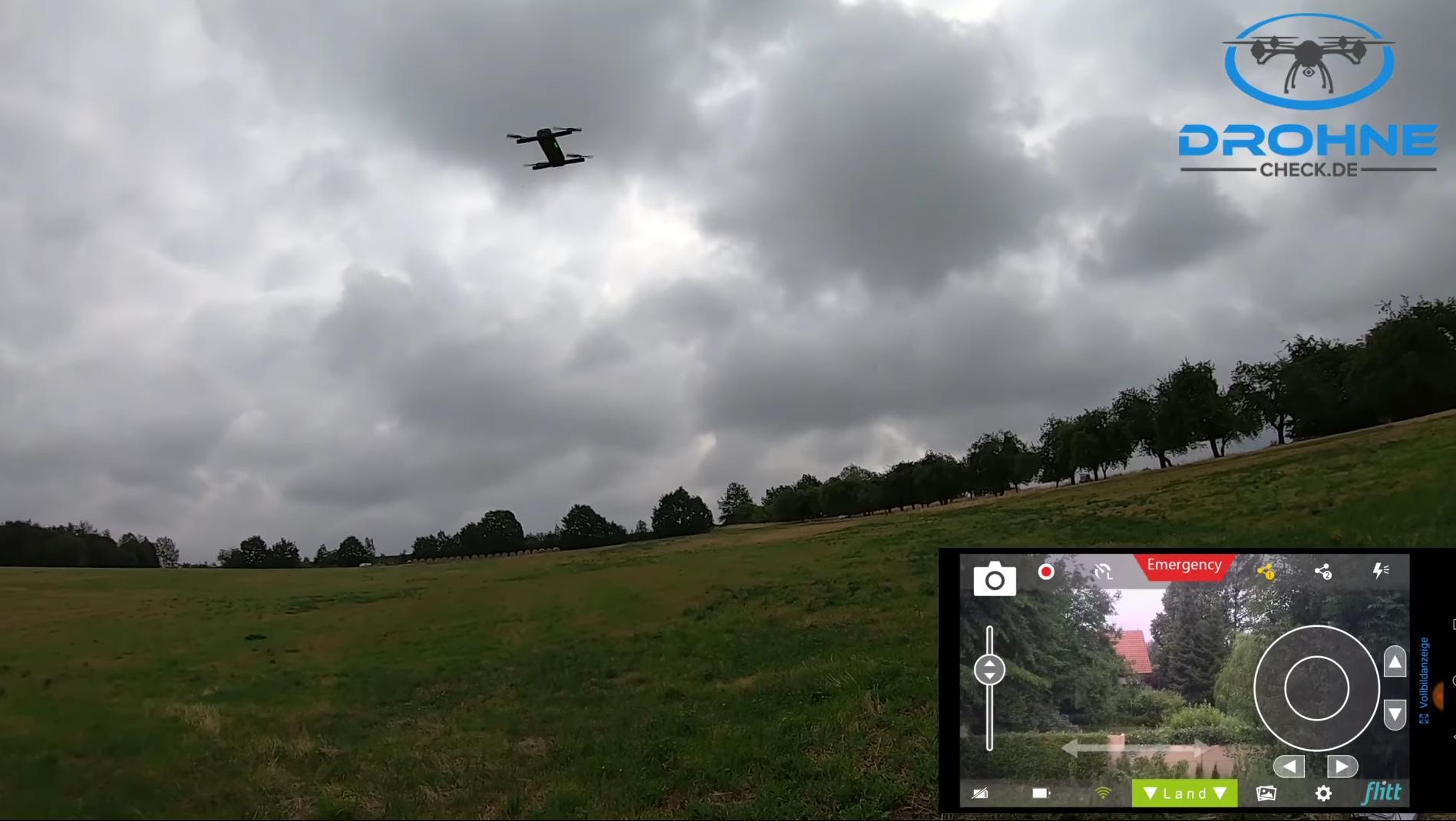 Netto drone in the sky