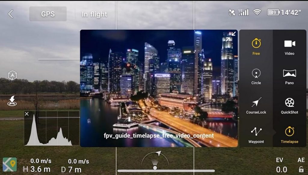 Timelapse function of the Air 2